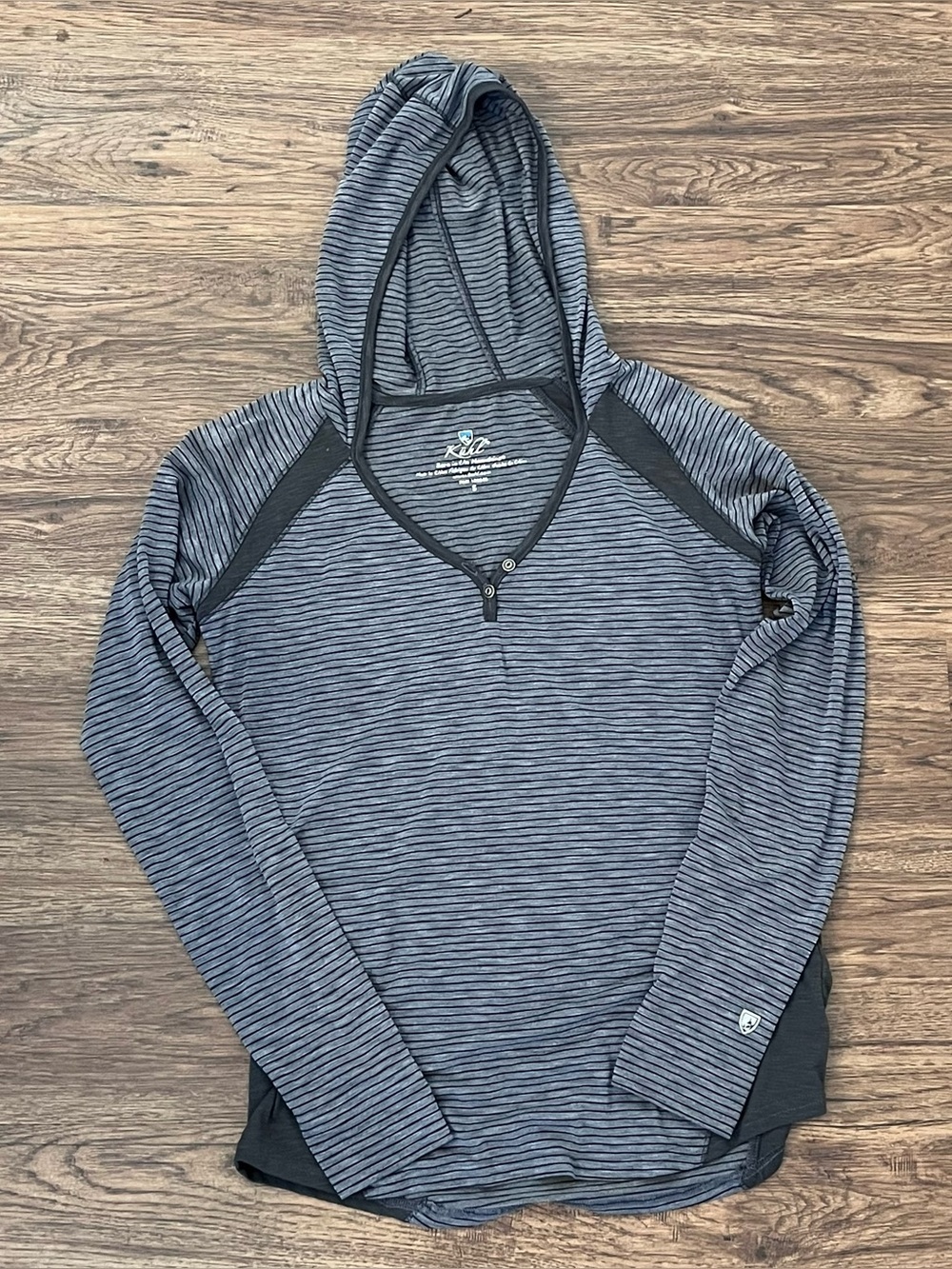 Kuhl Grey Base Layer Hooded Long Sleeve Shirt Womens Small